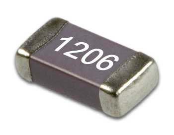 1206 1200pF 50V NP0 5%